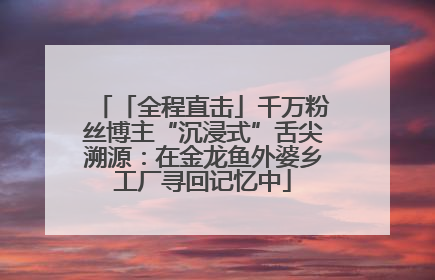 「全程直击」千万粉丝博主“沉浸式”舌尖溯源：在金龙鱼外婆乡工厂寻回记忆中