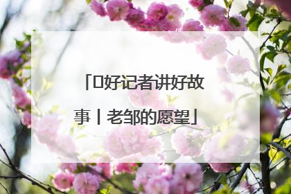  好记者讲好故事丨老邹的愿望
