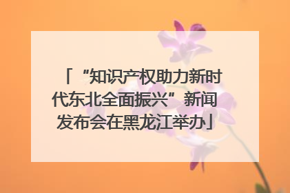 “知识产权助力新时代东北全面振兴”新闻发布会在黑龙江举办