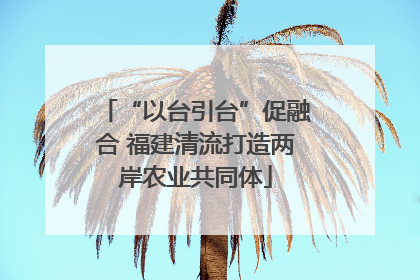 “以台引台”促融合 福建清流打造两岸农业共同体