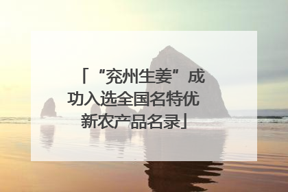 “兖州生姜”成功入选全国名特优新农产品名录