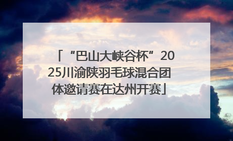 “巴山大峡谷杯”2025川渝陕羽毛球混合团体邀请赛在达州开赛