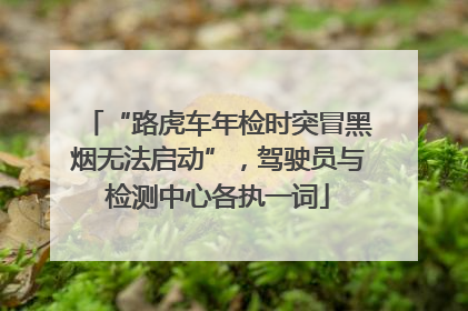 “路虎车年检时突冒黑烟无法启动”，驾驶员与检测中心各执一词