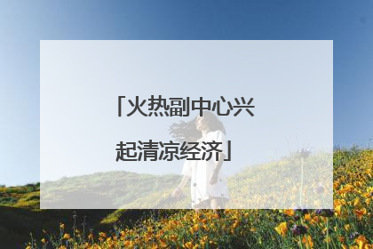 火热副中心兴起清凉经济