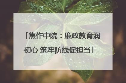 焦作中院：廉政教育润初心 筑牢防线促担当