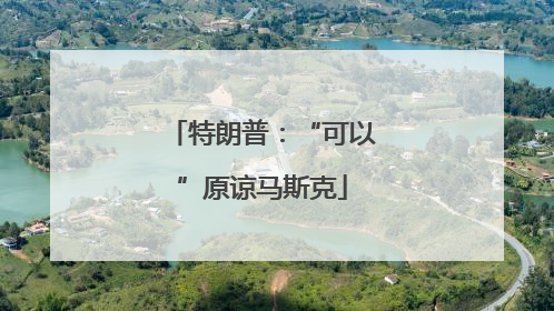特朗普：“可以”原谅马斯克