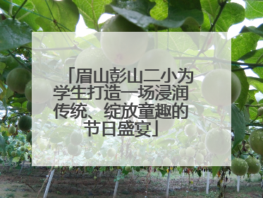 眉山彭山二小为学生打造一场浸润传统、绽放童趣的节日盛宴