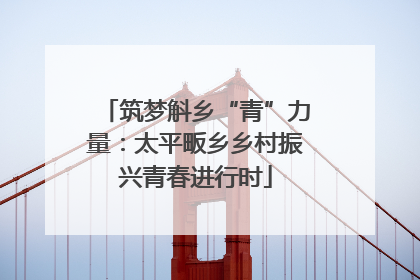 筑梦斛乡“青”力量：太平畈乡乡村振兴青春进行时