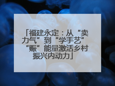 福建永定：从“卖力气”到“学手艺”“赈”能量激活乡村振兴内动力