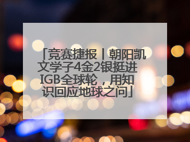 竞赛捷报丨朝阳凯文学子4金2银挺进IGB全球轮，用知识回应地球之问