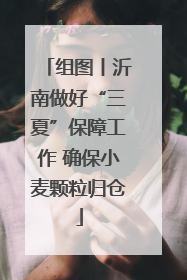 组图丨沂南做好“三夏”保障工作 确保小麦颗粒归仓