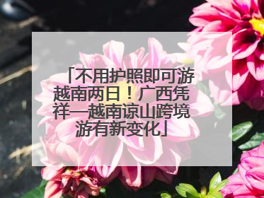 不用护照即可游越南两日！广西凭祥—越南谅山跨境游有新变化