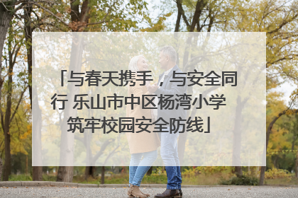 与春天携手，与安全同行 乐山市中区杨湾小学筑牢校园安全防线