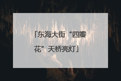 东海大街“四瓣花”天桥亮灯