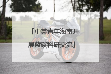 中英青年海南开展蓝碳科研交流