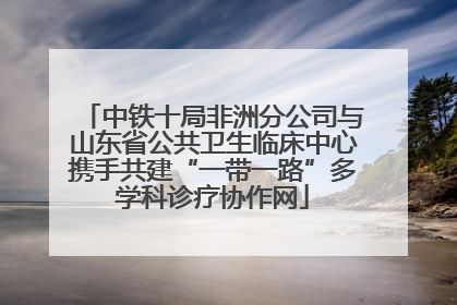 中铁十局非洲分公司与山东省公共卫生临床中心携手共建“一带一路”多学科诊疗协作网