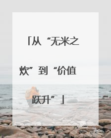 从“无米之炊”到“价值跃升”