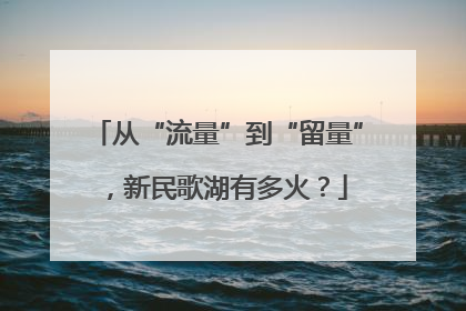 从“流量”到“留量”，新民歌湖有多火？