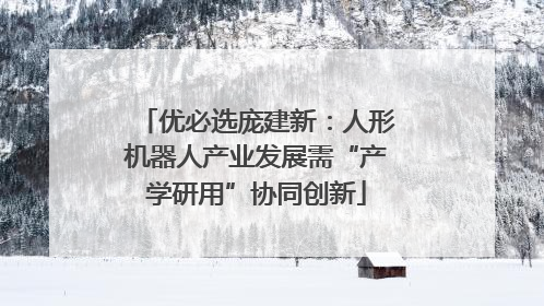 优必选庞建新：人形机器人产业发展需“产学研用”协同创新