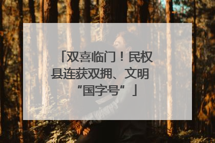 双喜临门！民权县连获双拥、文明“国字号”