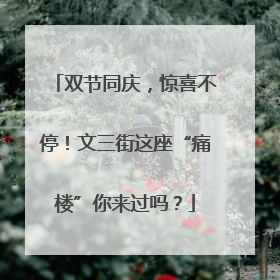 双节同庆，惊喜不停！文三街这座“痛楼”你来过吗？