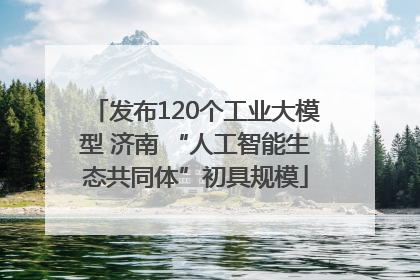 发布120个工业大模型 济南 “人工智能生态共同体”初具规模
