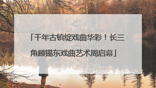 千年古镇绽戏曲华彩！长三角顾锡东戏曲艺术周启幕