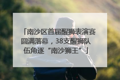 南沙区首届醒狮表演赛圆满落幕，38支醒狮队伍角逐“南沙狮王”