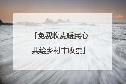 免费收麦暖民心 共绘乡村丰收景