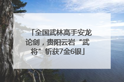 全国武林高手安龙论剑，贵阳云岩“武将”斩获7金6银