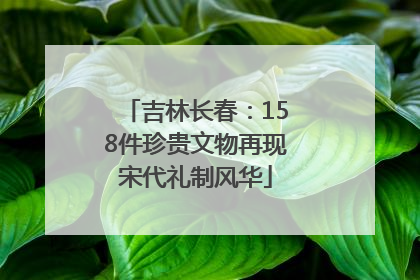 吉林长春：158件珍贵文物再现宋代礼制风华
