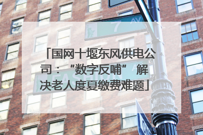 国网十堰东风供电公司：“数字反哺” 解决老人度夏缴费难题