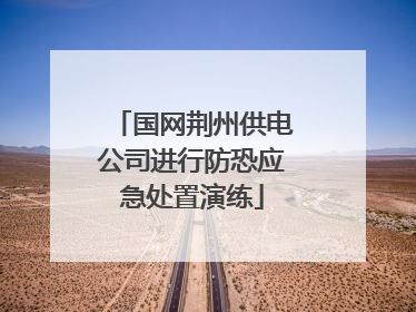 国网荆州供电公司进行防恐应急处置演练