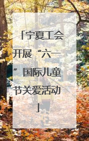 宁夏工会开展“六一”国际儿童节关爱活动