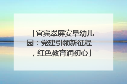 宜宾翠屏安阜幼儿园：党建引领新征程，红色教育润初心