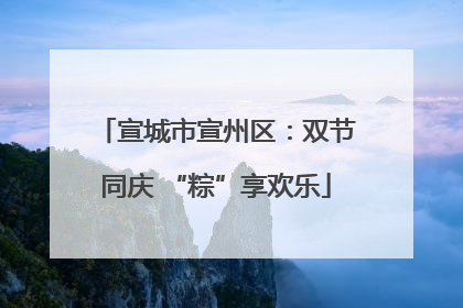 宣城市宣州区：双节同庆 “粽”享欢乐