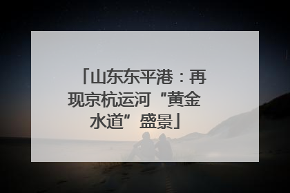 山东东平港：再现京杭运河“黄金水道”盛景
