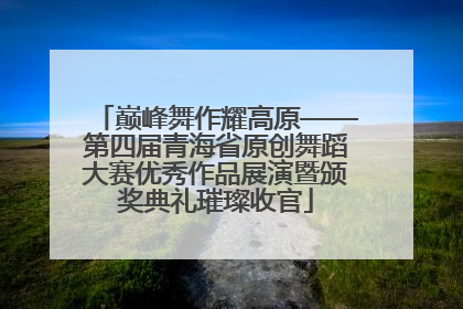 巅峰舞作耀高原——第四届青海省原创舞蹈大赛优秀作品展演暨颁奖典礼璀璨收官