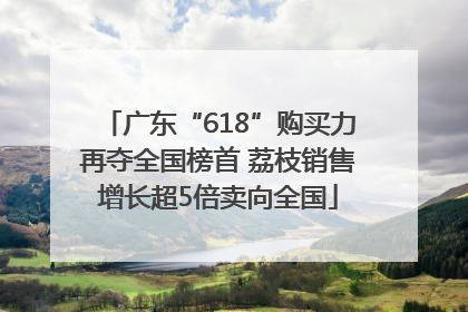 广东“618”购买力再夺全国榜首 荔枝销售增长超5倍卖向全国