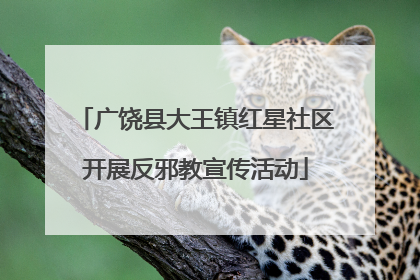 广饶县大王镇红星社区开展反邪教宣传活动