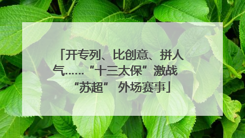 开专列、比创意、拼人气……“十三太保”激战“苏超” 外场赛事