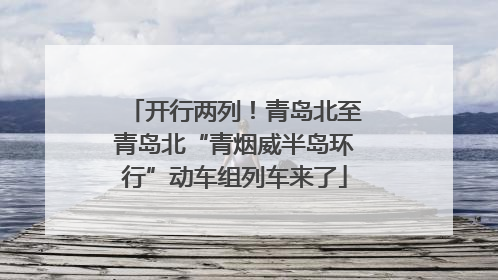 开行两列！青岛北至青岛北“青烟威半岛环行”动车组列车来了