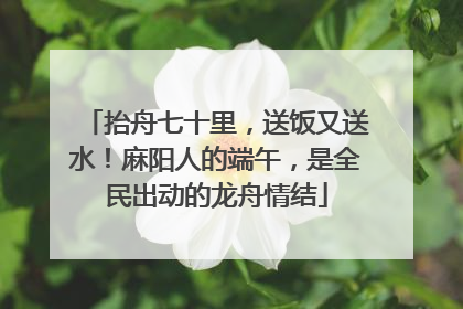 抬舟七十里，送饭又送水！麻阳人的端午，是全民出动的龙舟情结