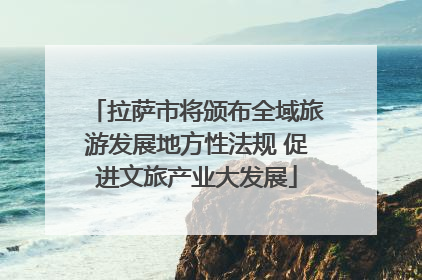拉萨市将颁布全域旅游发展地方性法规 促进文旅产业大发展