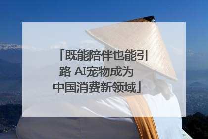 既能陪伴也能引路 AI宠物成为中国消费新领域