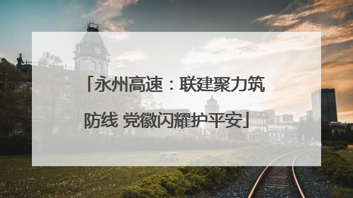 永州高速：联建聚力筑防线 党徽闪耀护平安
