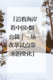 沿着海岸看中国•烟台篇｜一场改革试点带来的变化