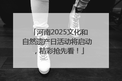 河南2025文化和自然遗产日活动将启动，精彩抢先看！