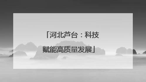 河北芦台：科技赋能高质量发展