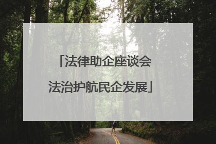 法律助企座谈会 法治护航民企发展